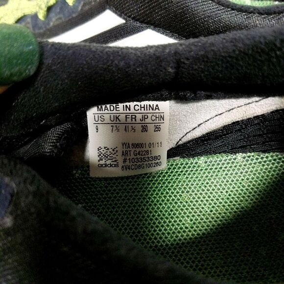 Adidas Womens Adizero F50 G42281 Size 9 Black Green Running Shoes - Picture 9 of 10